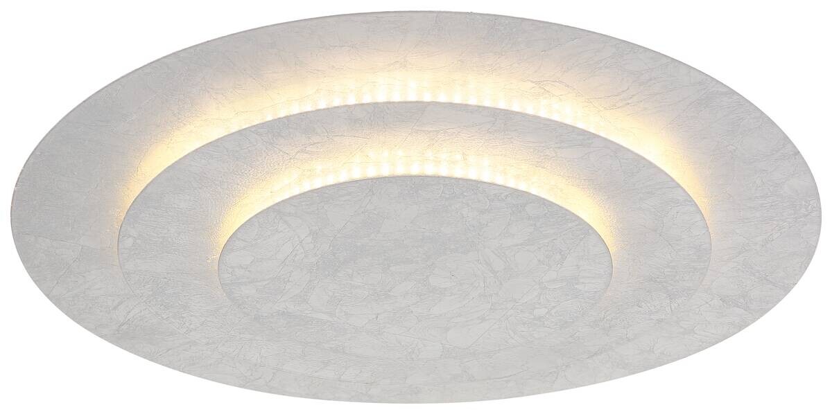 GLOBO LED-Deckenleuchte Heda 48465-40S silber Metall H/D: ca. 7x49 cm