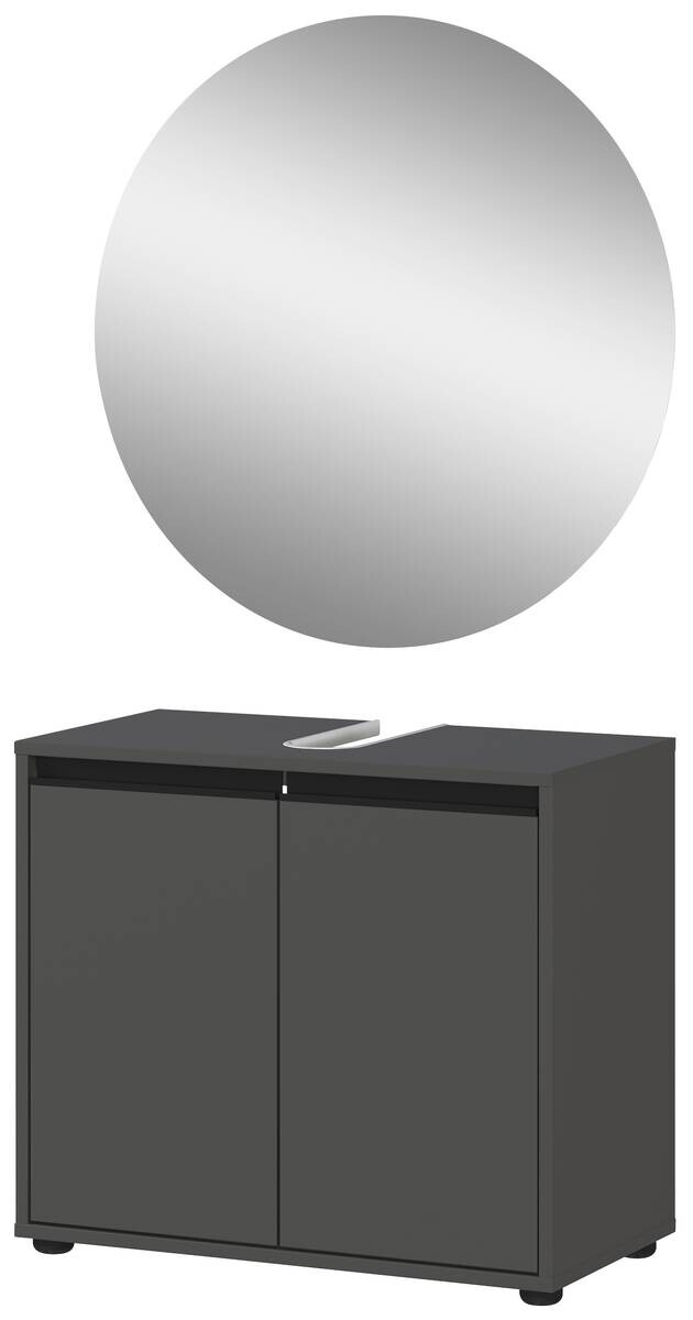 Badezimmer-Set 9941-547 Graphit B/H/T: ca. 60x200x34 cm