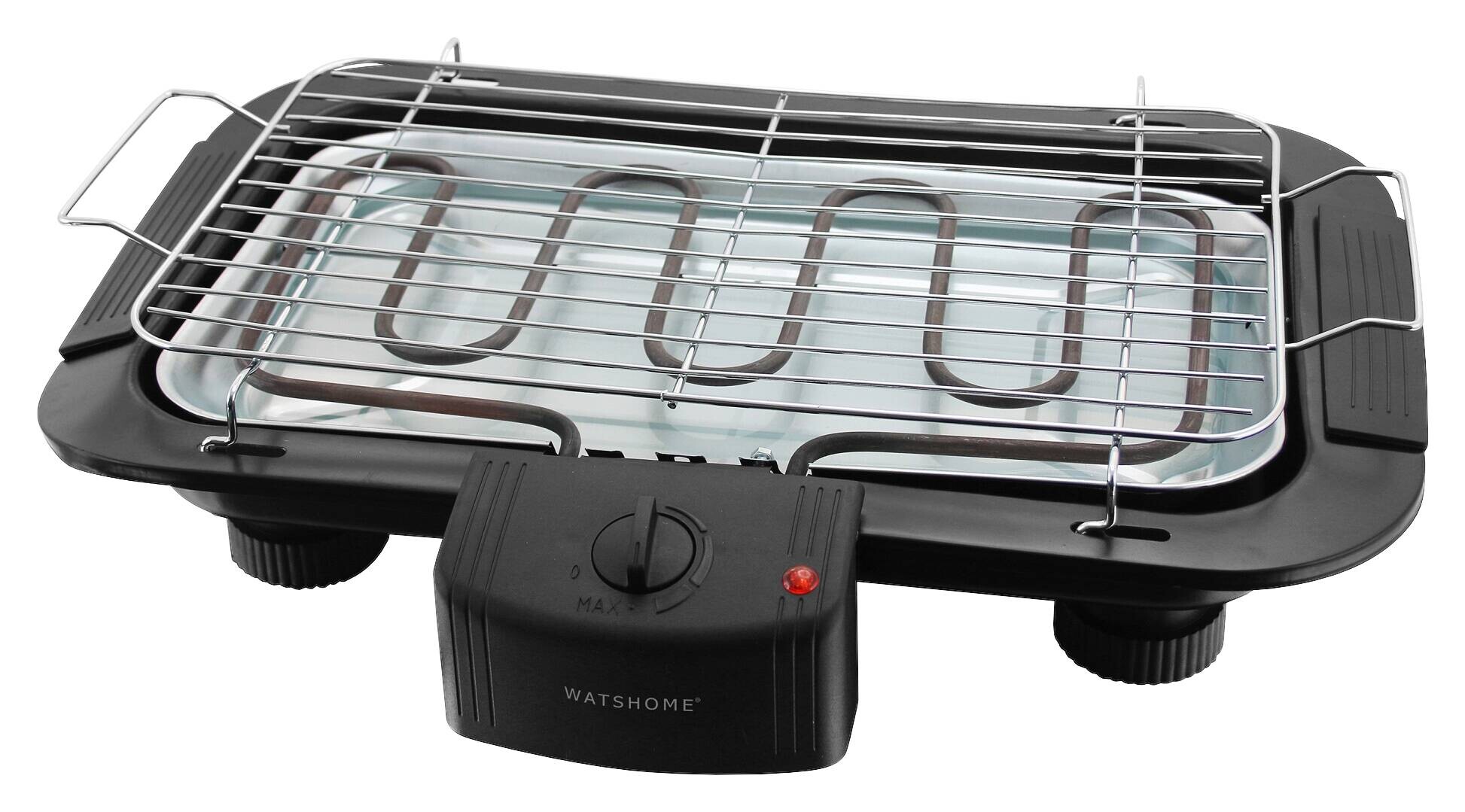 Emerio Elektrogrill schwarz Metall B/H/L: ca. 8,8x48x35,8 cm