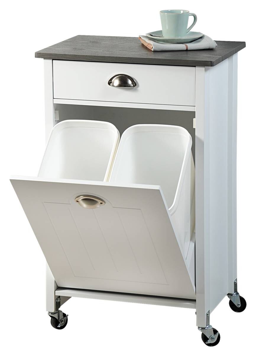 Kesper Küchenwagen weiß Spanplatte B/H/T: ca. 50x79x39 cm