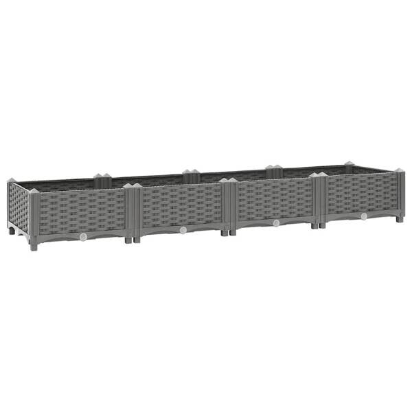 Hochbeet grau Polypropylen B/H/L: ca. 40x23x160 cm