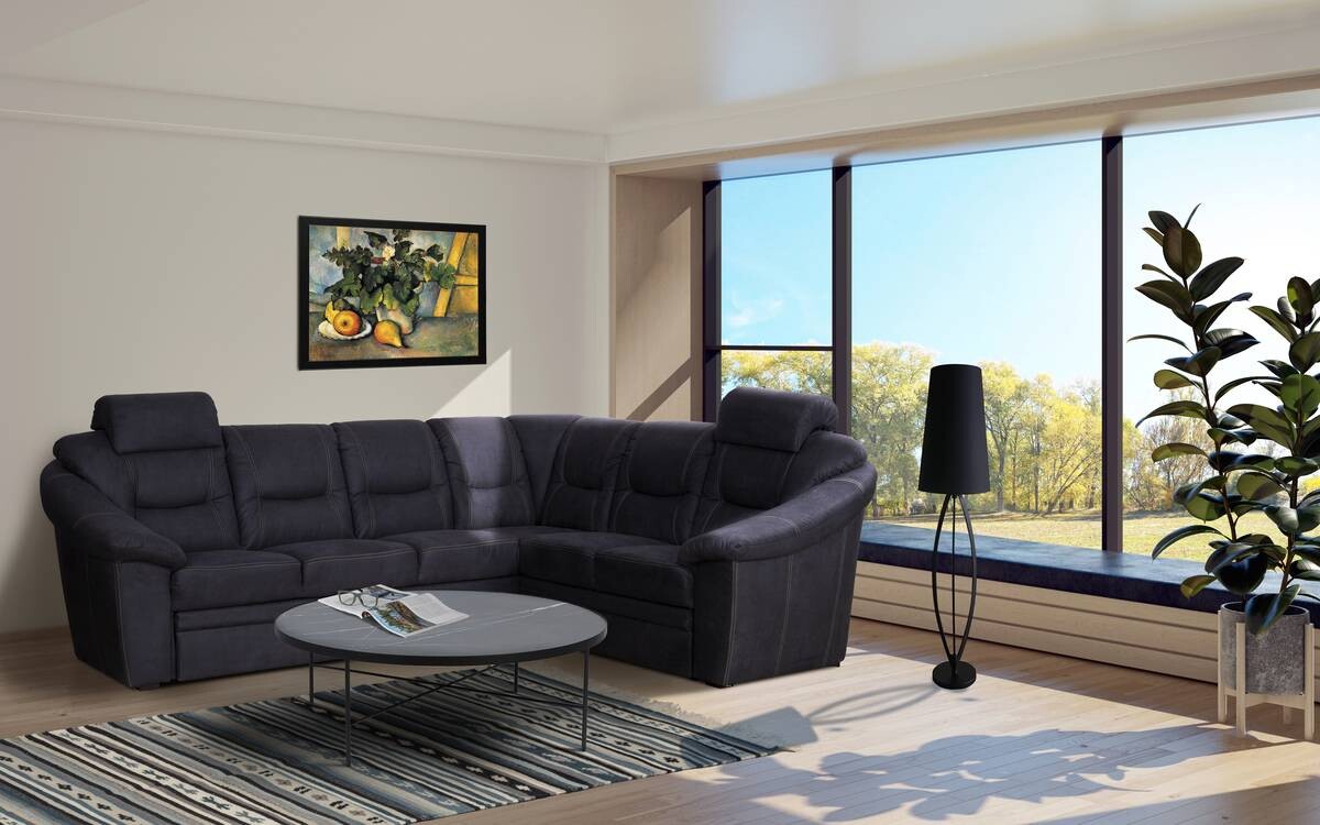 Wohnlandschaft Talos dunkelgrau B/T: ca. 282x225 cm