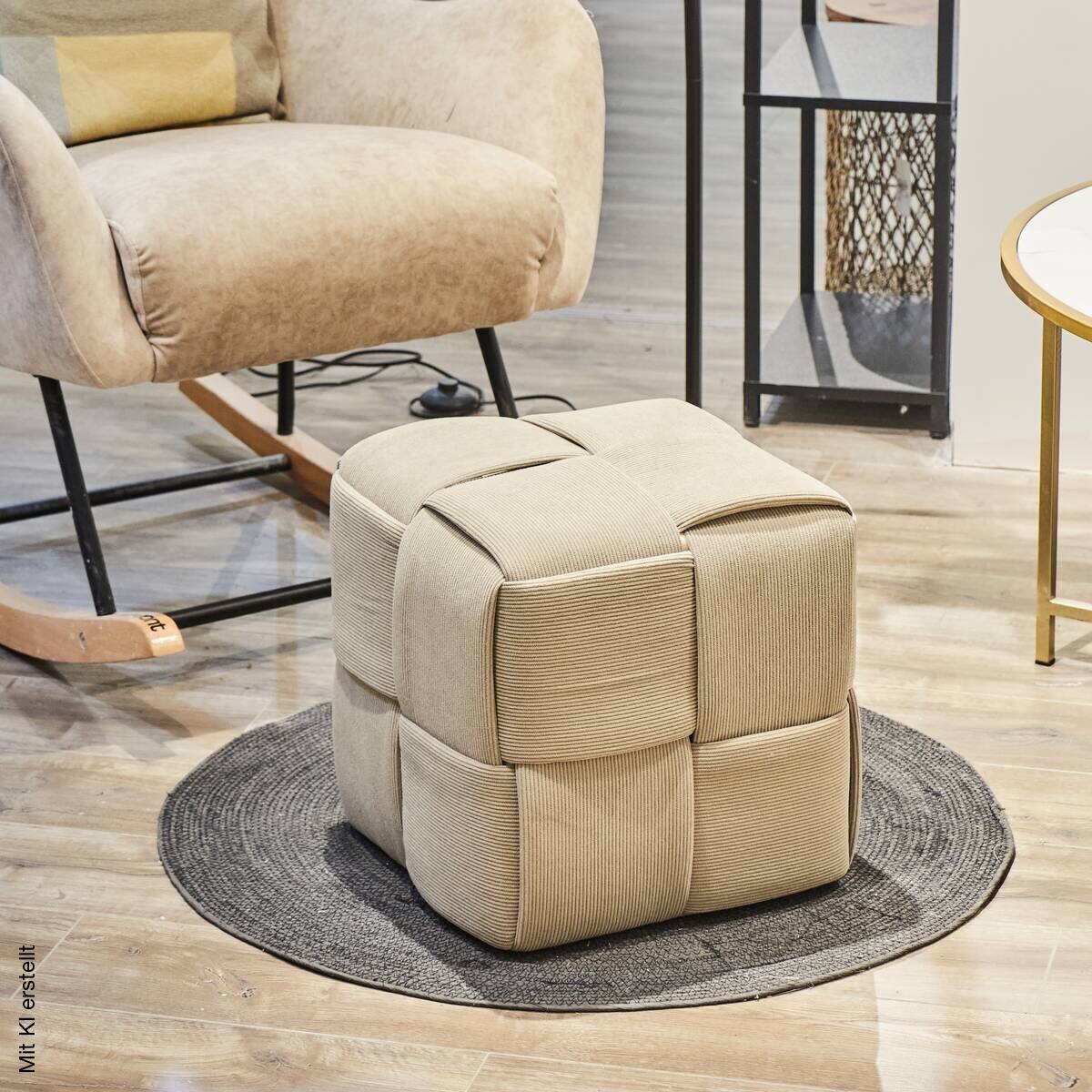 POCOline Sitzhocker taupe