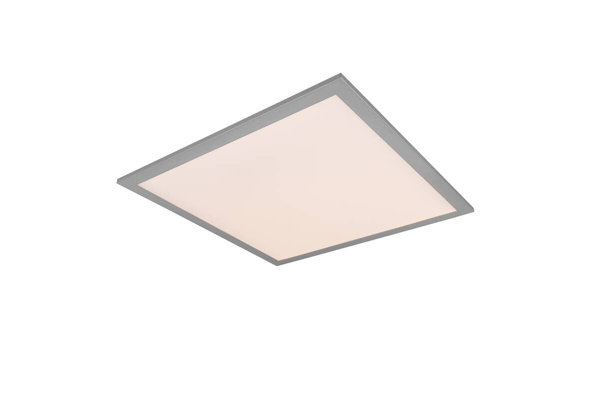 LED-Deckenleuchte titanfarbig Metall B/H/L: ca. 45x45x5 cm