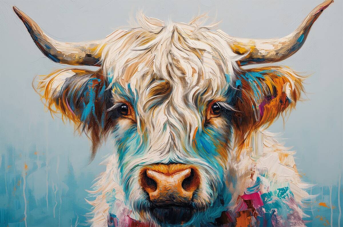 Keilrahmenbild Tiere B/H: ca. 118x78 cm