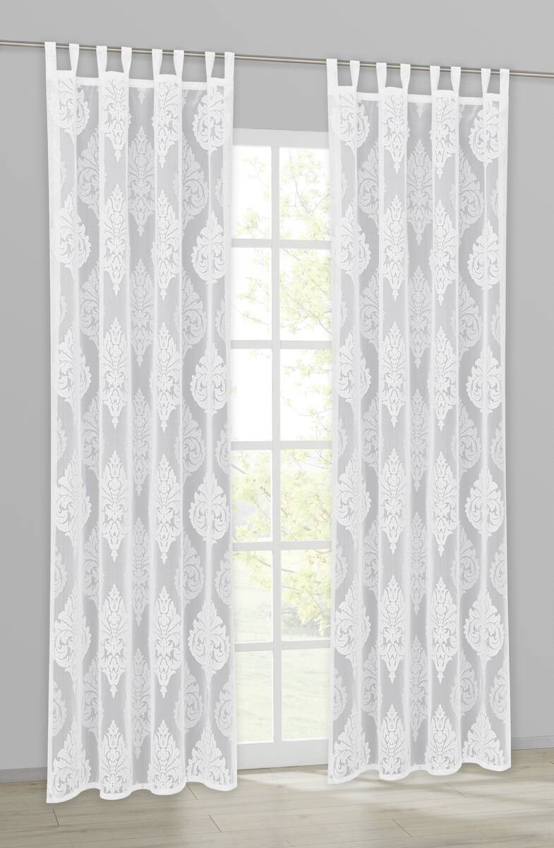 creative lifestyle Kombivorhang Cassandra weiß B/L: ca. 145x245 cm