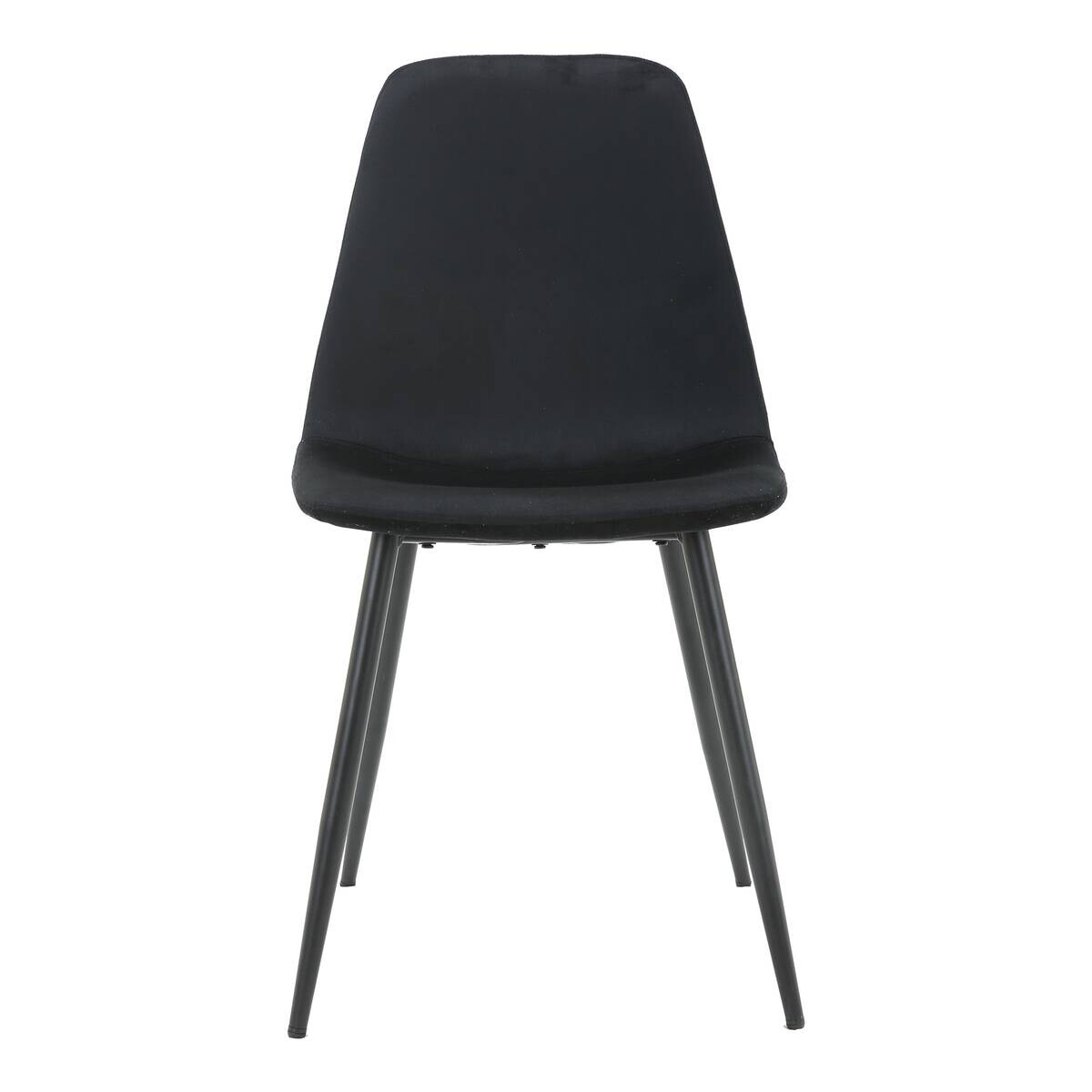 Stuhl Pia schwarz Samt B/H/T: ca. 52,5x86x45 cm