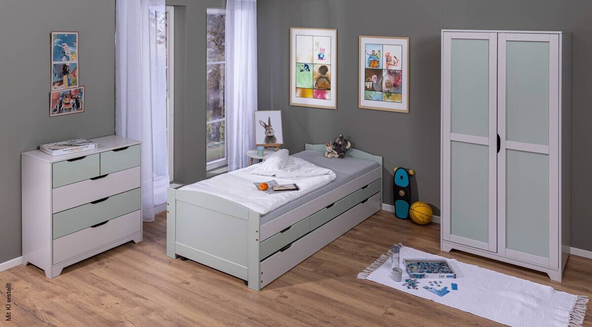 Kleiderschrank Prati Schrank salbei B/H/L: ca. 59,5x205x92 cm
