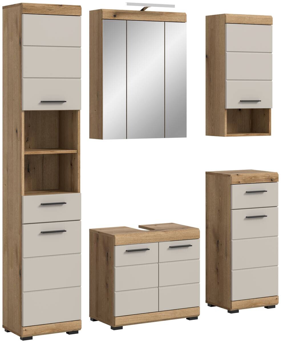 Badezimmer-Set Scout Evoke Oak Nachbildung Kaschmirgrau Nachbildung B/H/T: ca. 164x191x34 cm