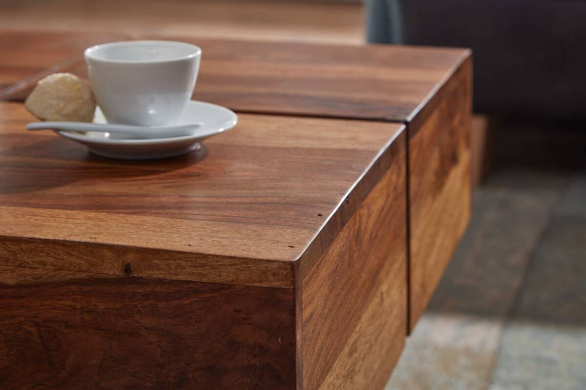 Couchtisch braun B/H/T: ca. 58x30x58 cm