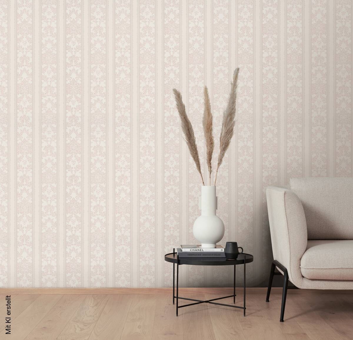 Erismann Vinyltapete Ornament beige B/L: ca. 53x1005 cm