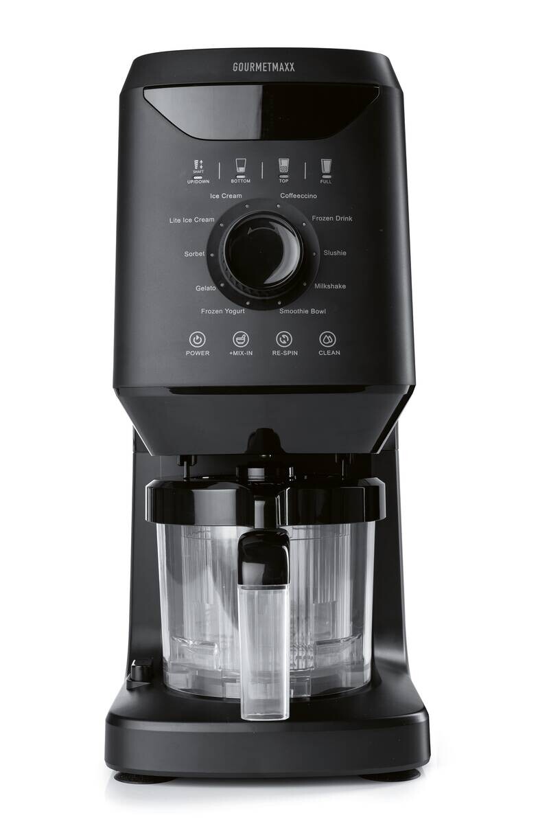 GOURMETmaxx Eismaschine 19370 schwarz Kunststoff B/H/L: ca. 21,5x45x48,5 cm