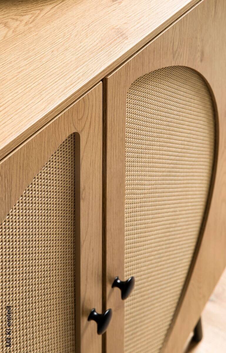 Sideboard natur Eiche Optik B/H/T: ca. 80x103x39 cm