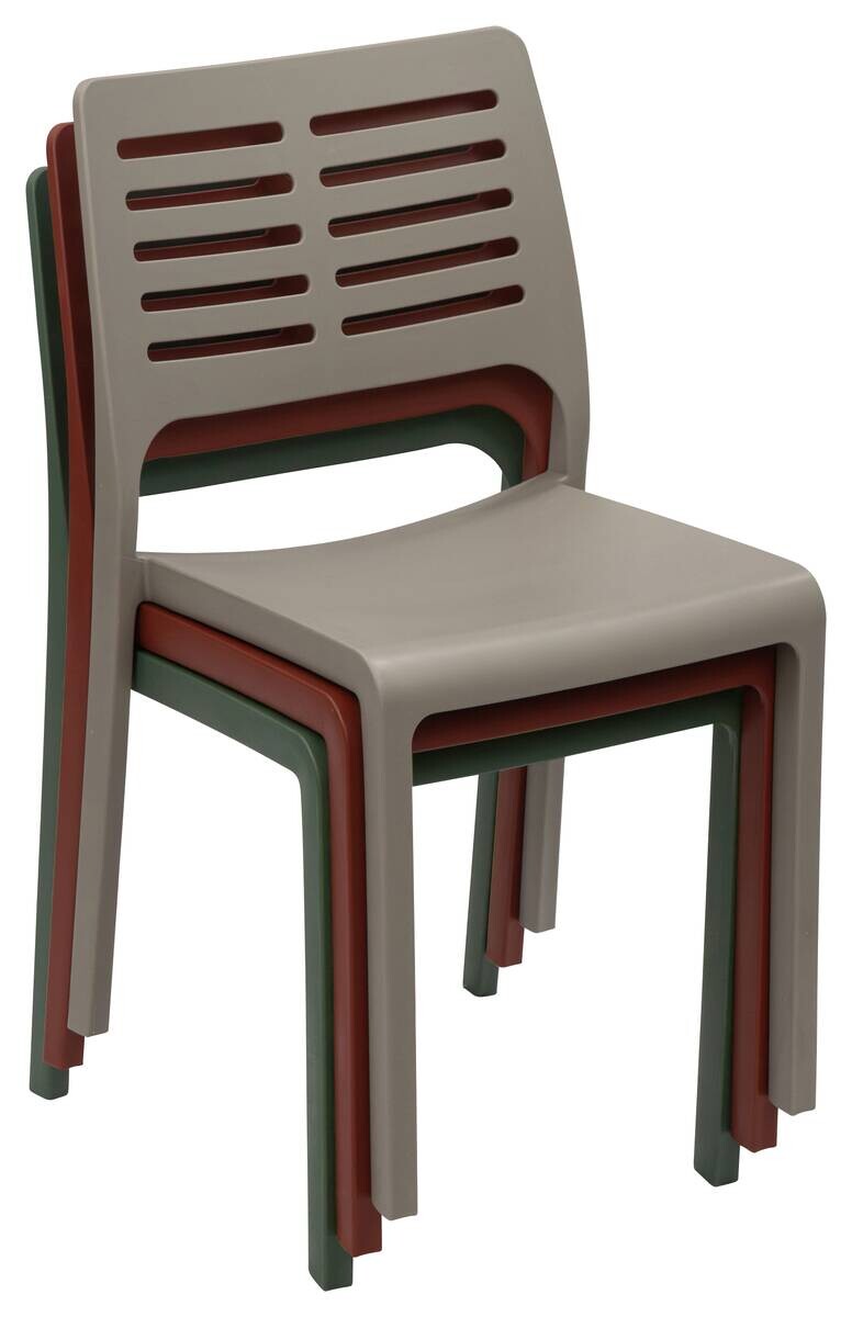 ProGarden Stapelstuhl Mistral terracotta Kunststoff