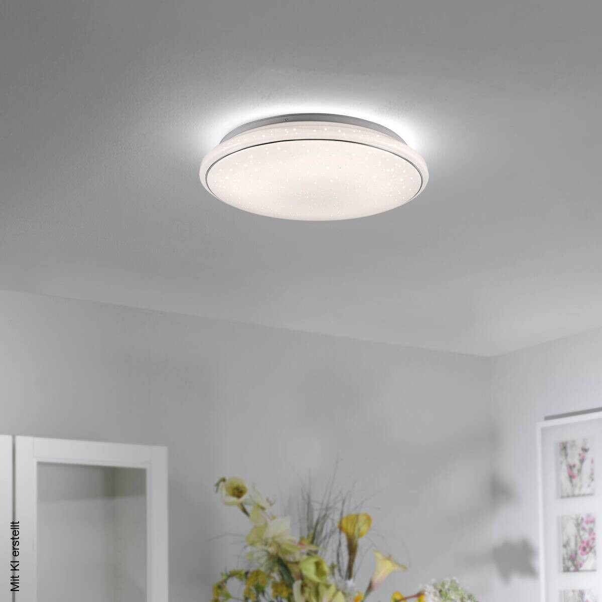 Just Light Deckenleuchte 14364-16 weiß Metall Kunststoff H/D: ca. 10x44 cm
