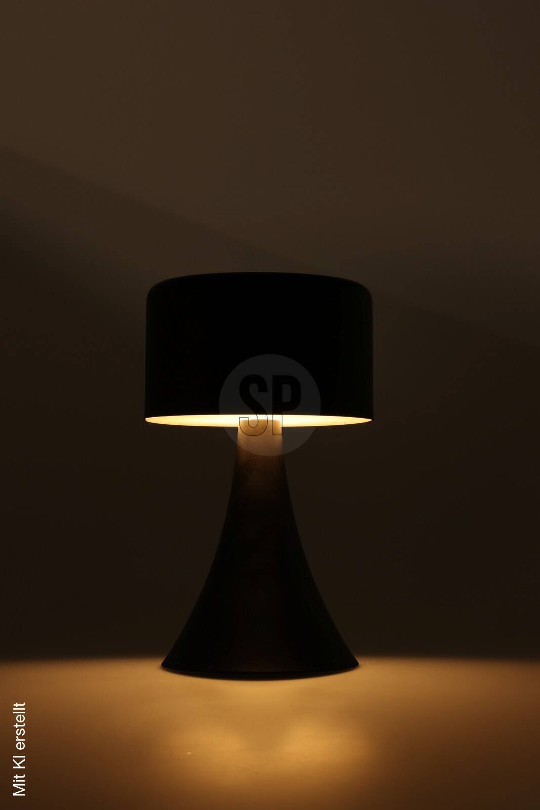 LED-Tischleuchte schwarz Eisen H/D: ca. 21x12,5 cm