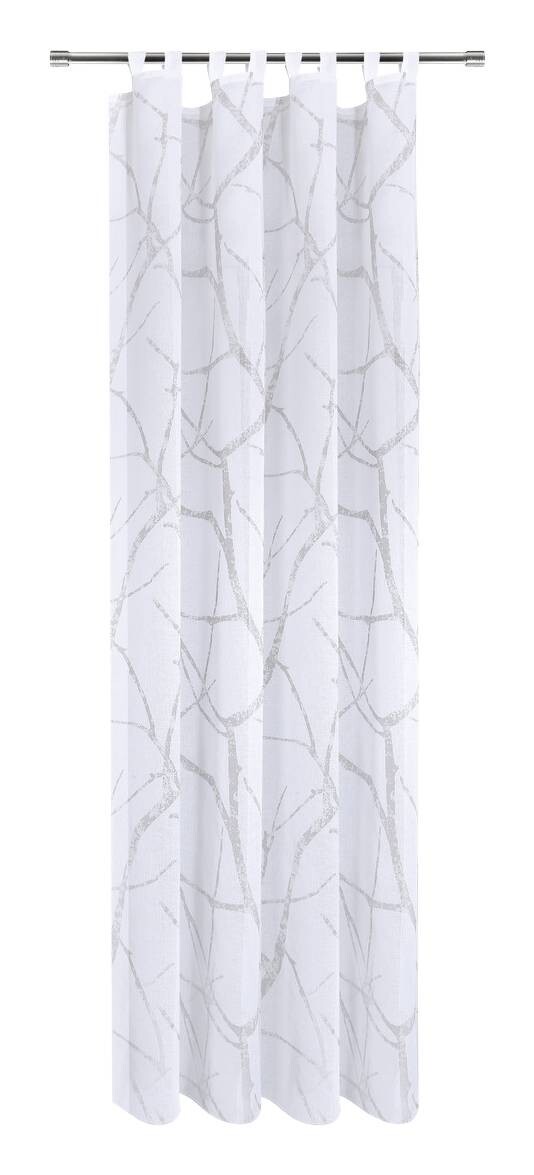 Happy Home Schlaufenvorhang Wood weiß B/L: ca. 140x245 cm