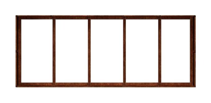 vidaXL Pflanzkübel braun Stahl B/H/L: ca. 80x40x200 cm