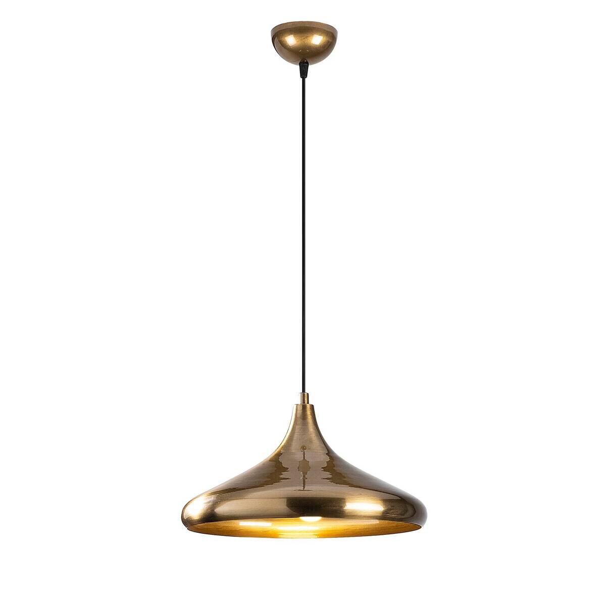 Opviq Pendelleuchte Berceste gold Metall B/H/T/L/D: ca. 35x116x35x35x35 cm E27 1 Brennstellen