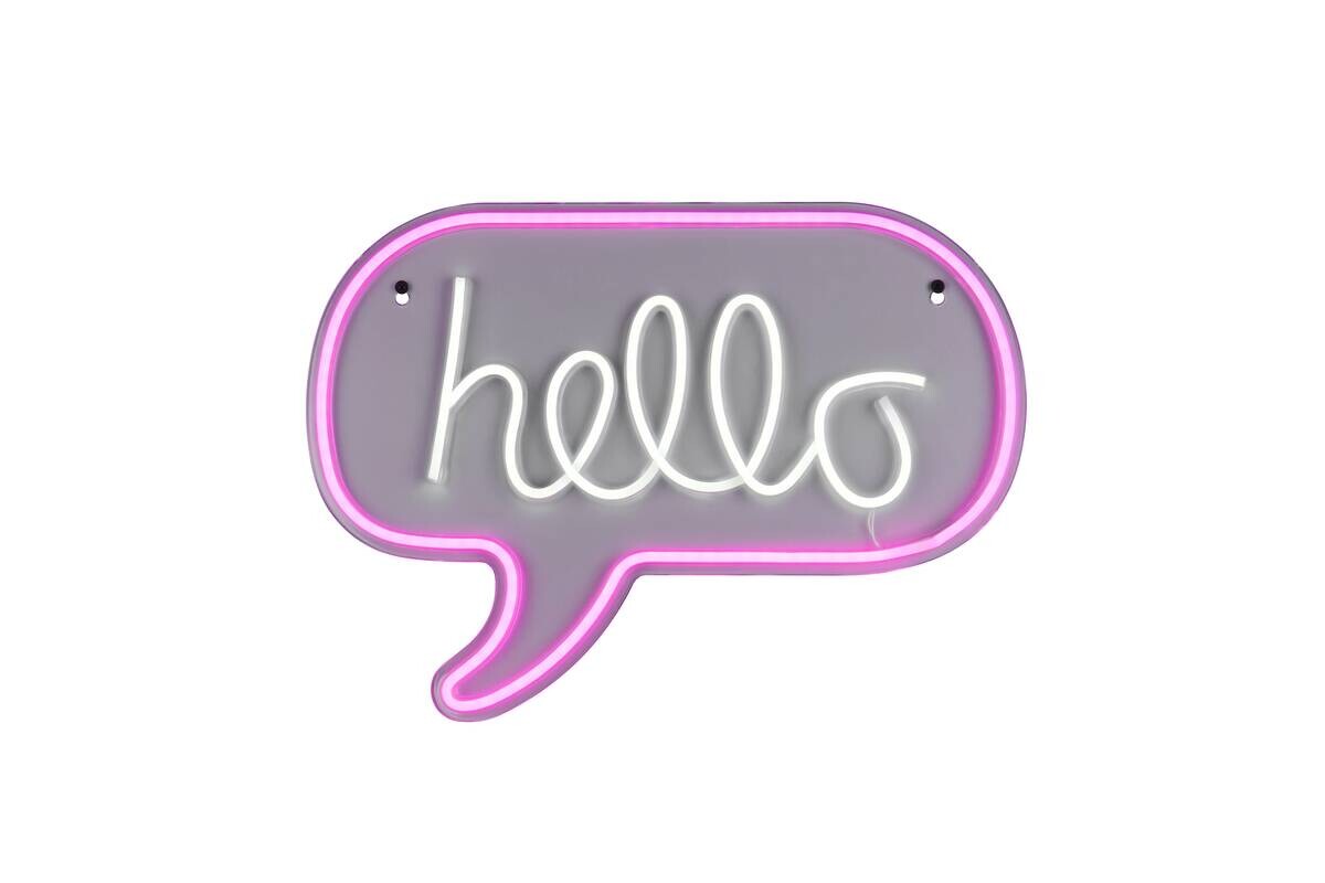 Reality LED-Wandleuchte Hello B/L: ca. 43x31 cm