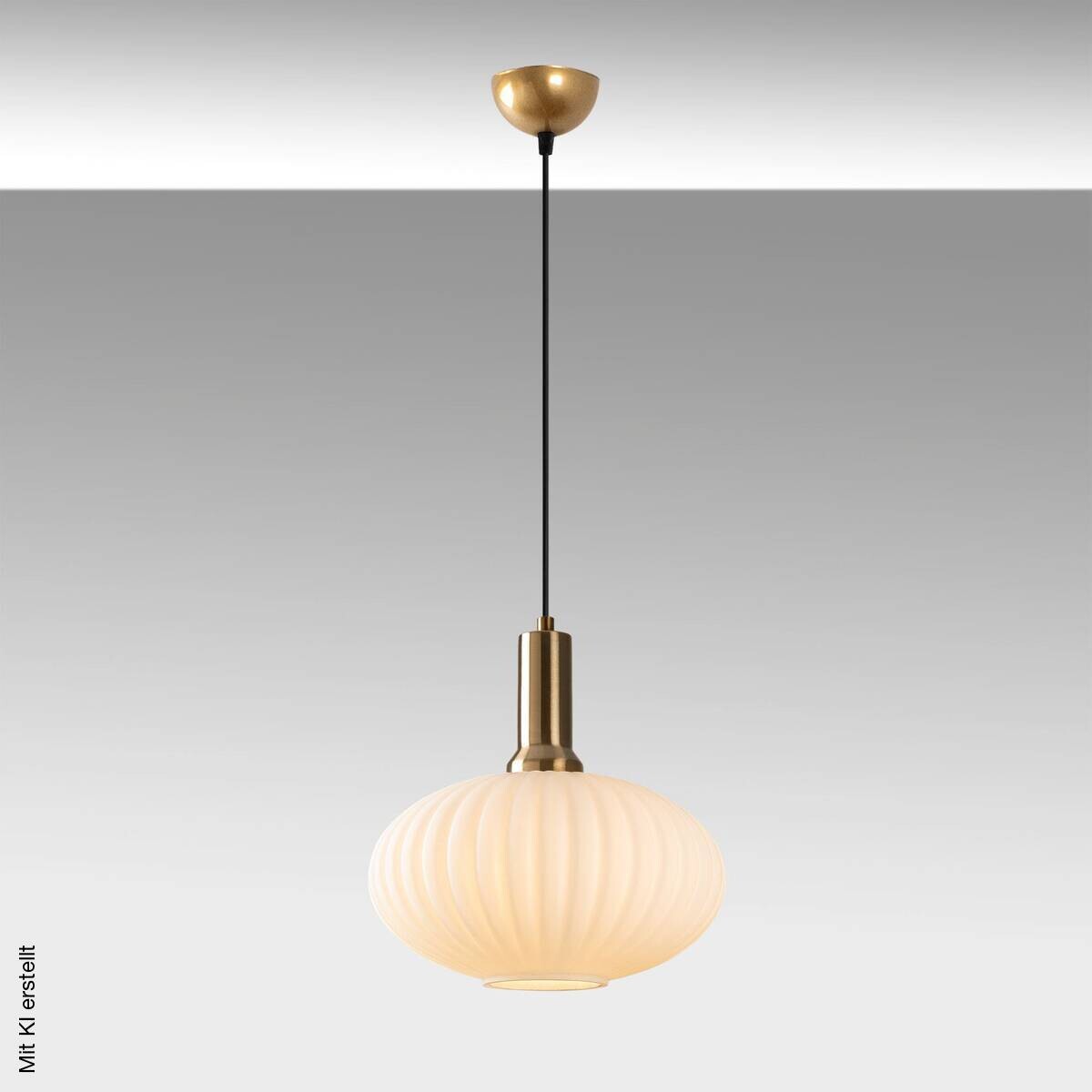 Opviq Pendelleuchte Asker-15181 gold Metall Glas B/H/T/L/D: ca. 30x118x30x30x30 cm E27 1 Brennstellen