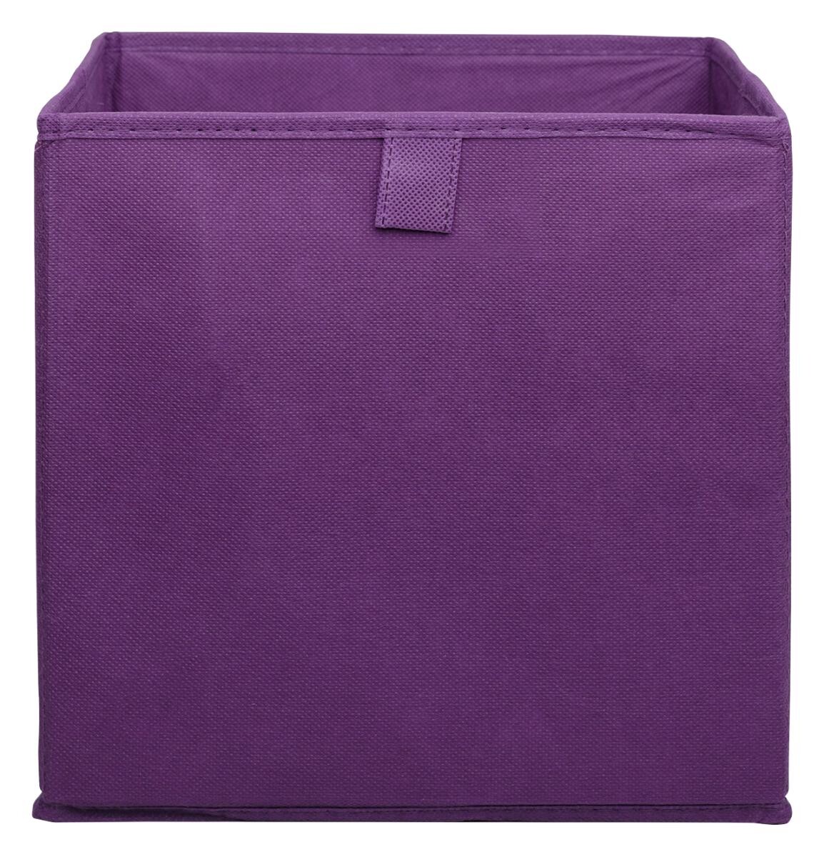 Stoffbox violett B/H/T: ca. 24x24x24 cm