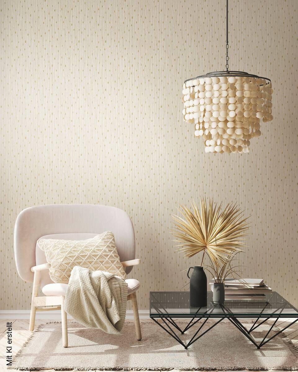 A.S.Creation Vliestapete gold creme B/H/D: ca. 53x1005x8,2 cm