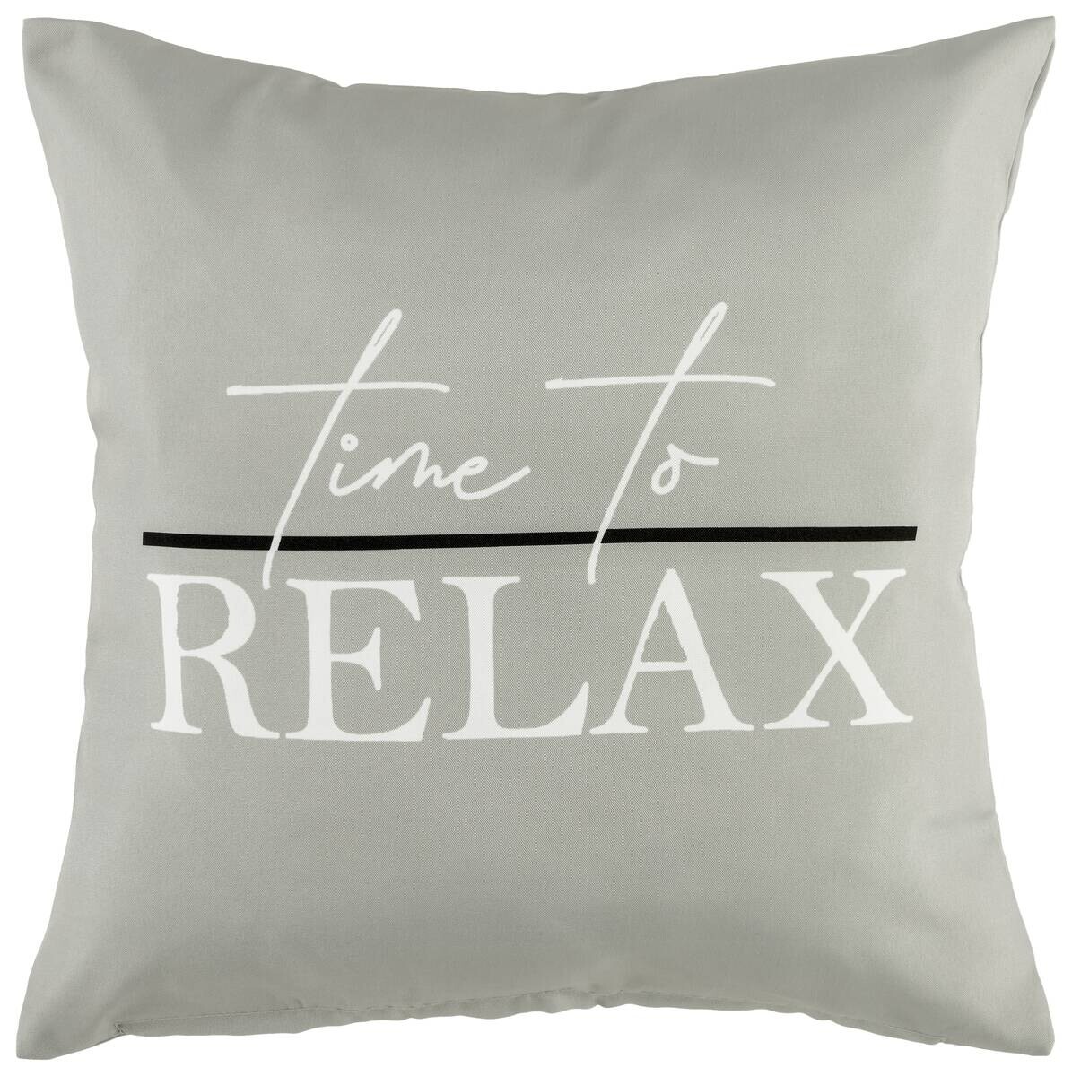 Dekokissen grau 100% Polyester B/L: ca. 45x45 cm