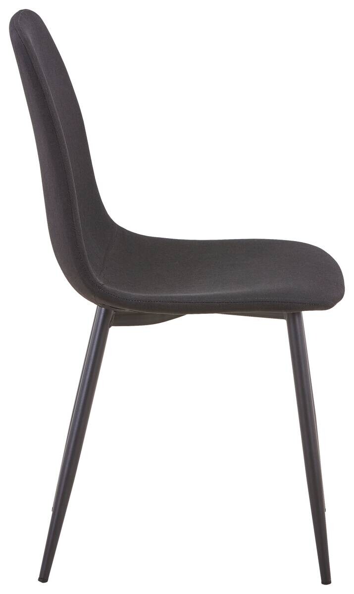 Stuhl Pia schwarz Microfaser B/H/T: ca. 44x87x41 cm