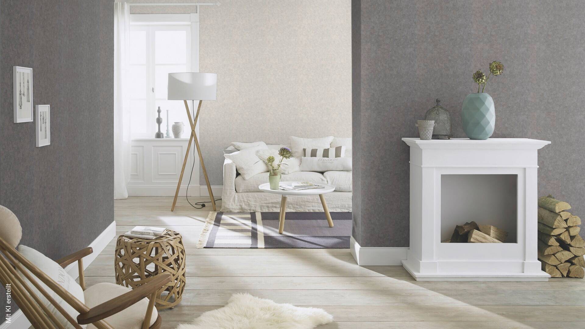 Vliestapete Struktur anthrazit gold B/L: ca. 53x1005 cm