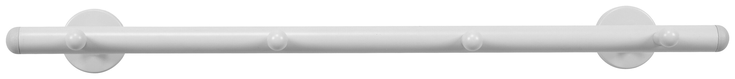 Garderobenleiste Derby weiß Metall B/H/T: ca. 50x2x9 cm