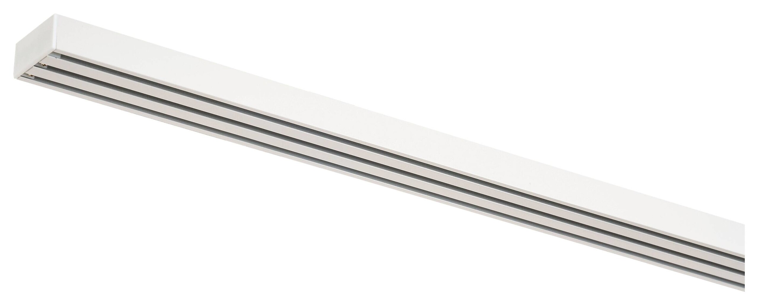 ondeco Gardinenschiene smart weiß Metall L: ca. 210 cm 3 Läufe