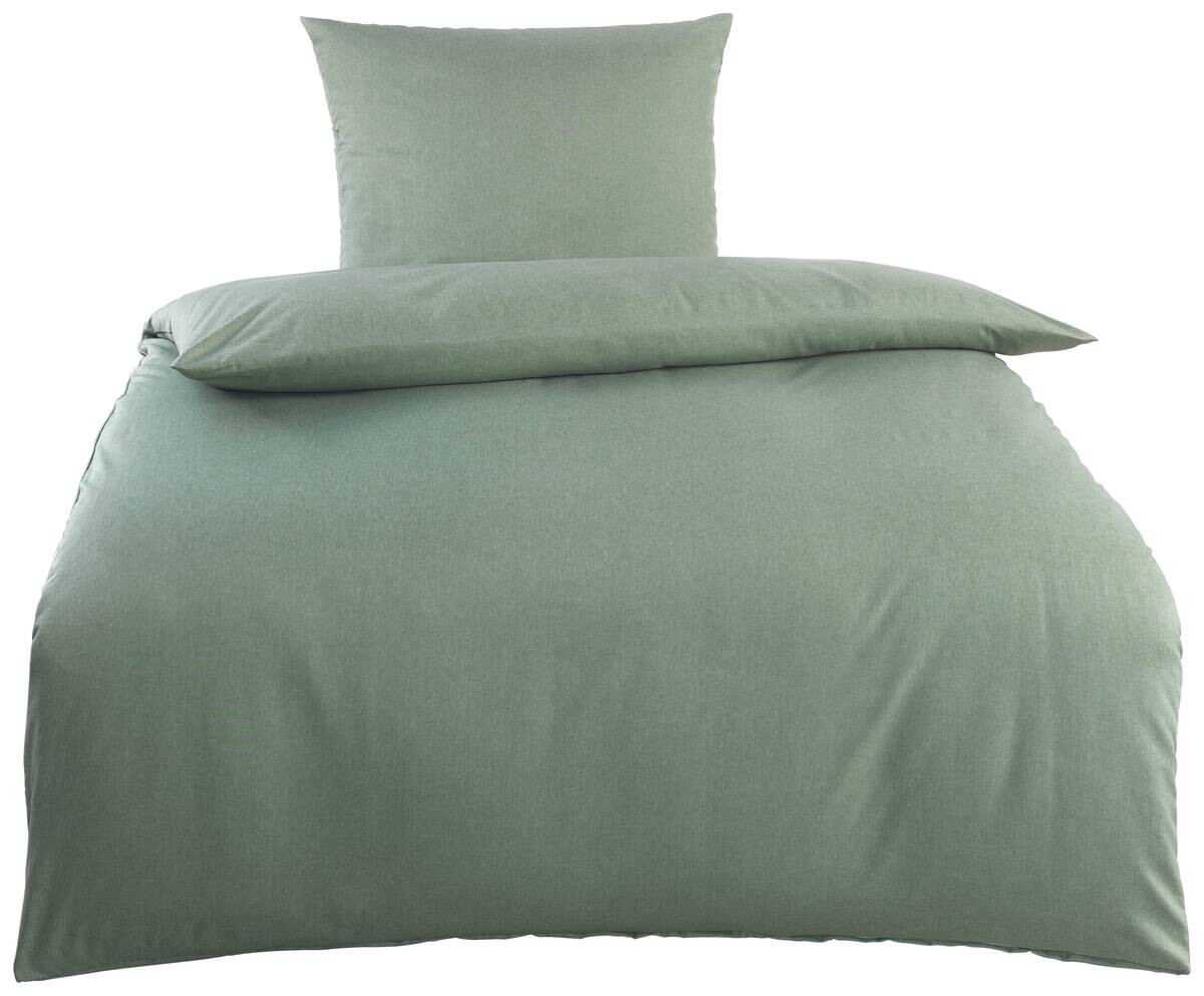 beau rêve Microfaser Bettwäsche grün 100% Polyester B/L: ca. 135x200 cm