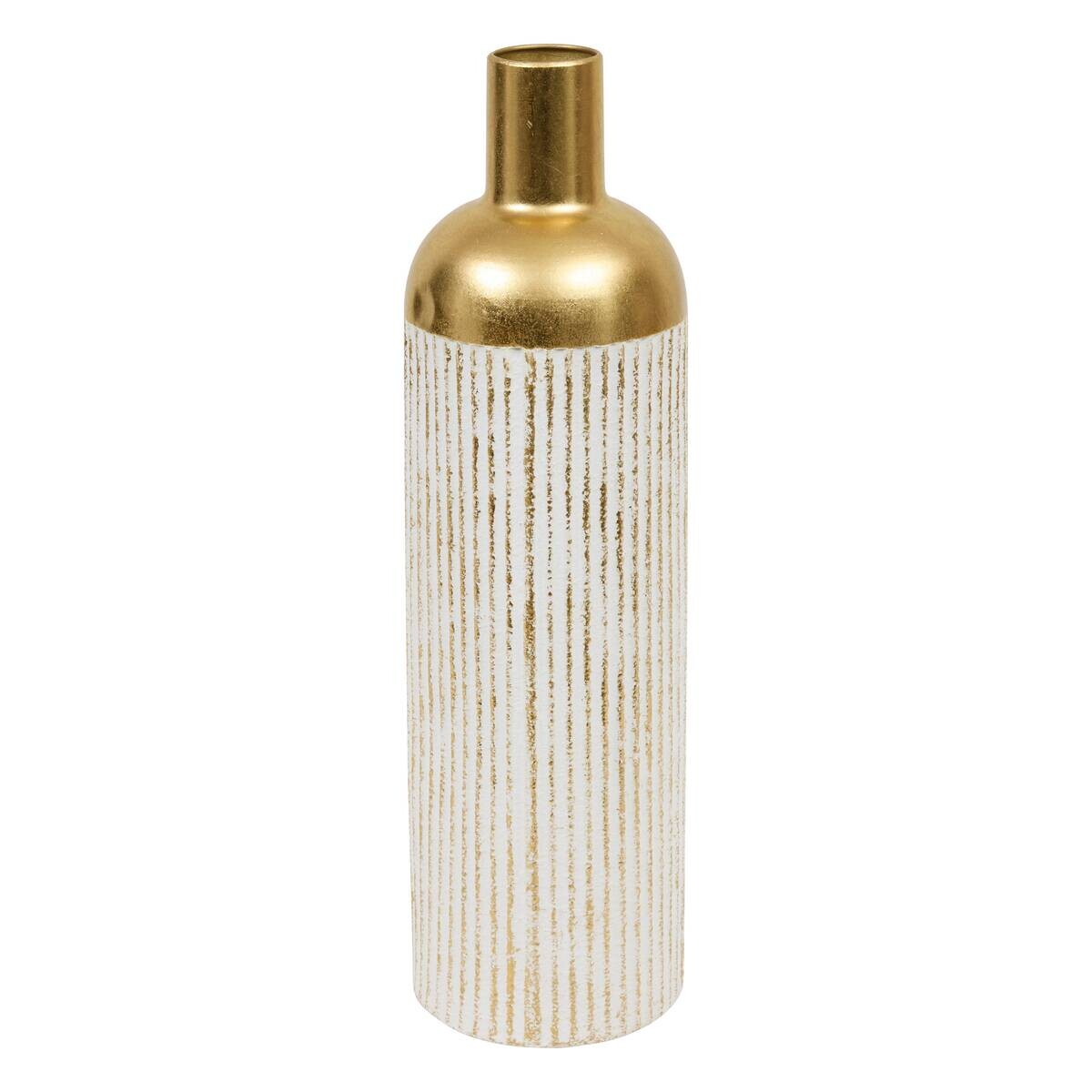 Vase gold Metall B/H: ca. 16x60,5 cm