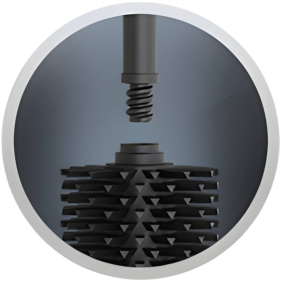 POCOline Stand-WC-Garnitur schwarz Edelstahl