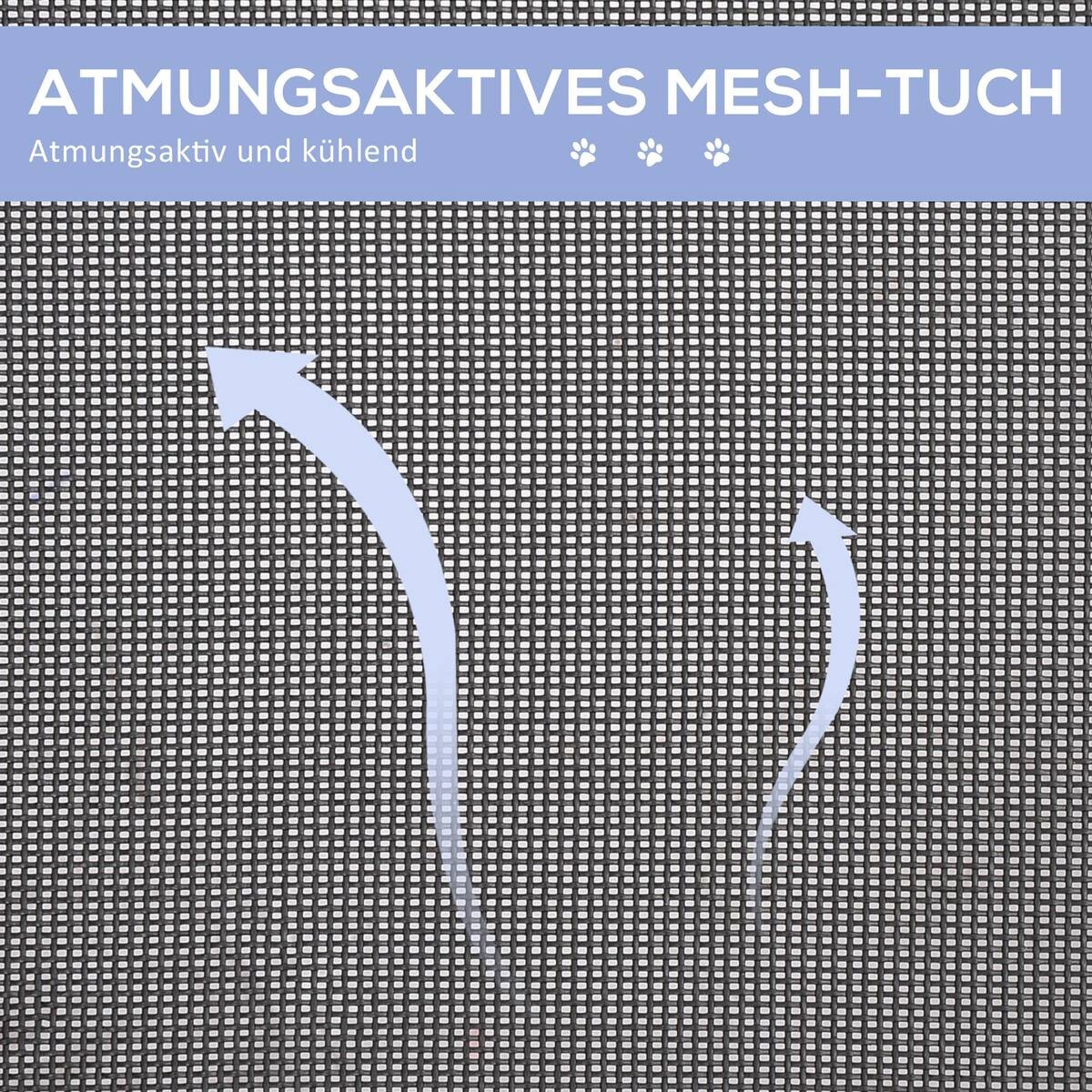 PawHut Hundeliege blau Metall