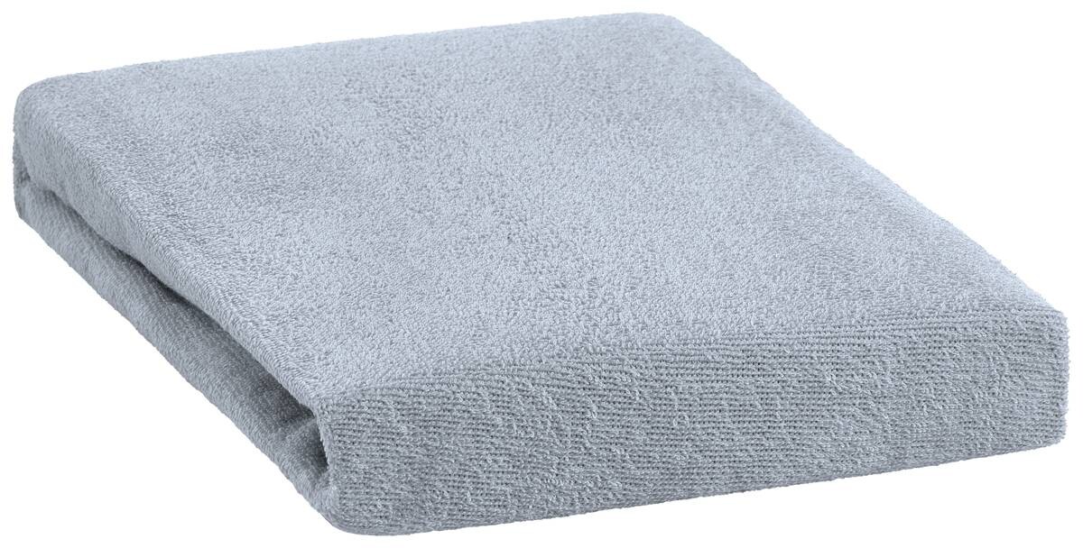 Frottee Spannbetttuch blau 100% Baumwolle B/L: ca. 70x140 cm