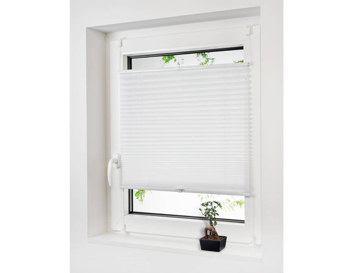 Spannplissee Non Woven weiß B/L: ca. 40x130 cm