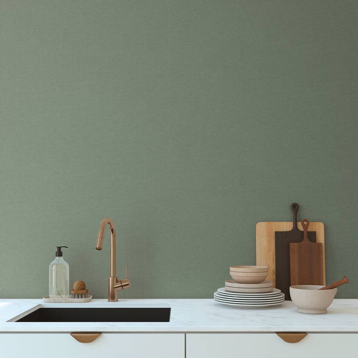 A.S.Creation Vliestapete grün B/H/D: ca. 53x1005x8,6 cm