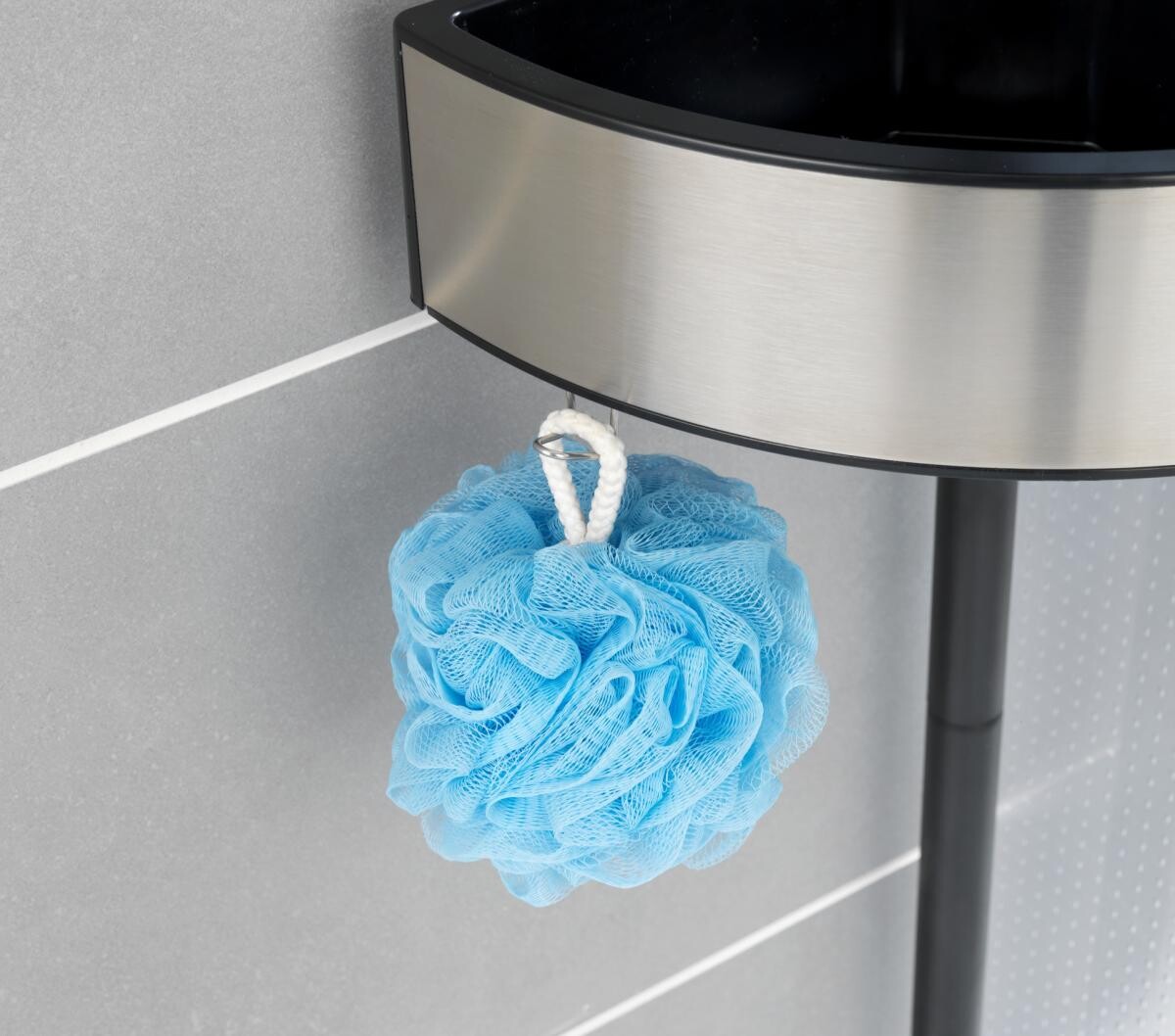 Teleskop Duschecke schwarz Kunststoff H/D: ca. 260x2,5 cm