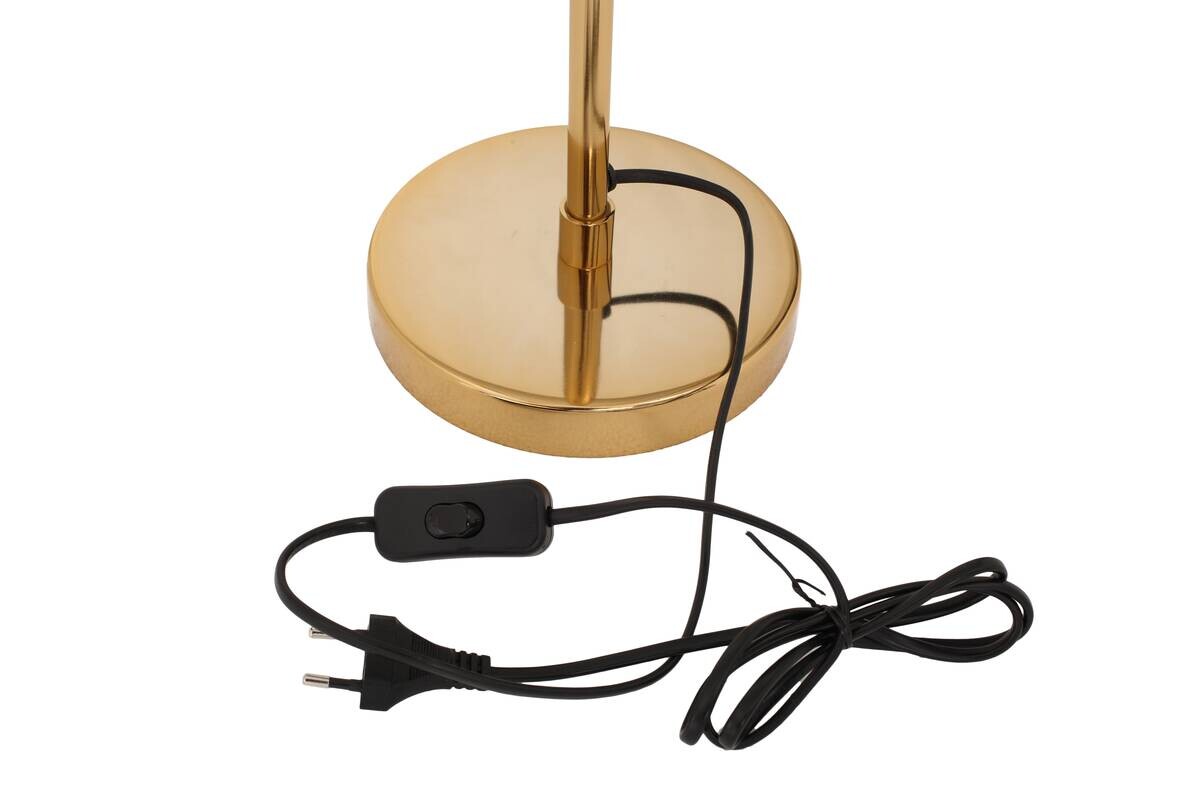 Kayoom Tischleuchte gold Messing Stahl Eisen B/H/L: ca. 18x74x68 cm E27 1 Brennstellen