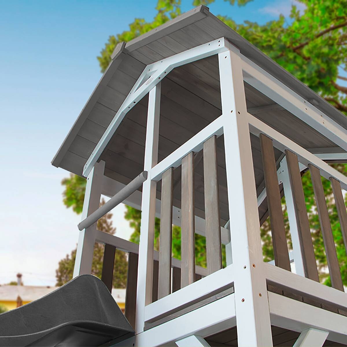 AXI Spielturm Beach Tower grau B/H/T: ca. 356,6x241,9x349 cm