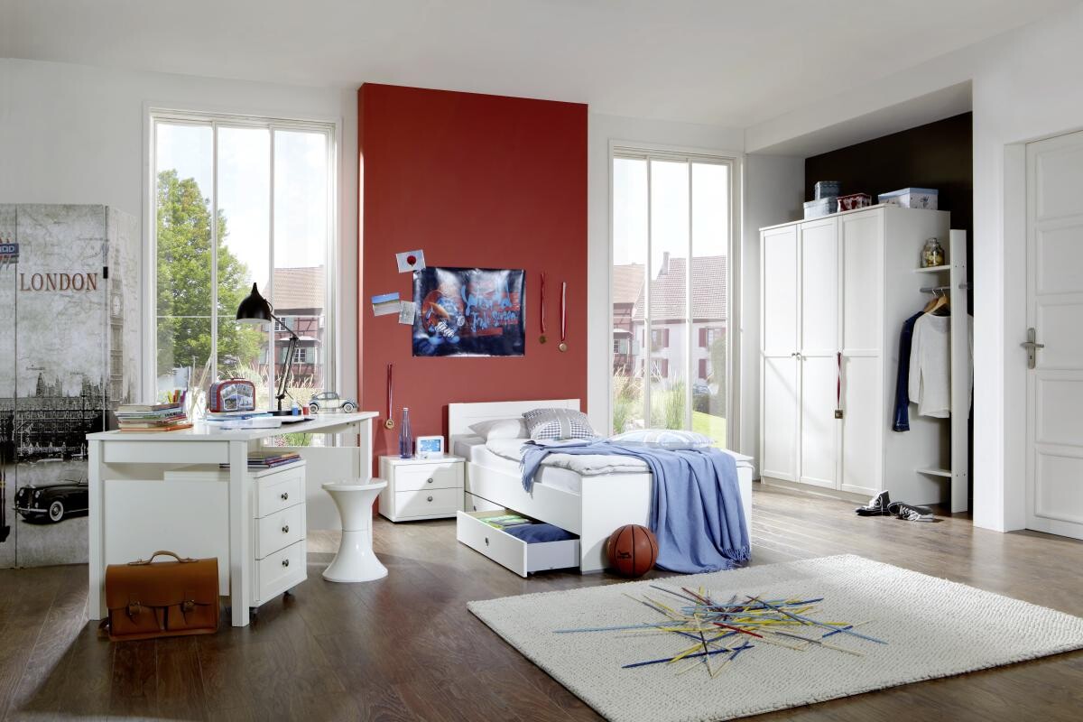 Jugendbett Filou Alpinweiß Liegefläche B/L: ca. 90x200 cm