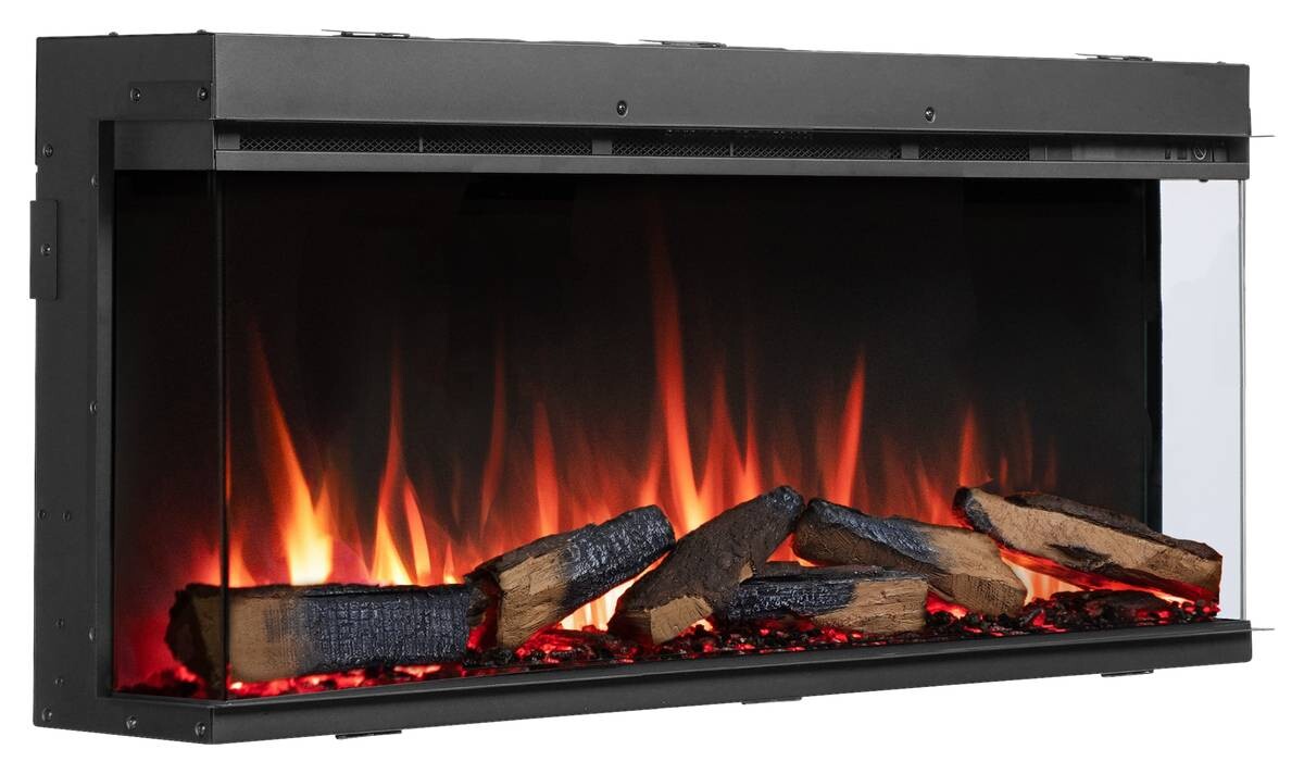 Balderia Elektrischer-Kamin EF408A Athena 44" schwarz B/H/T: ca. 113x50x21 cm ca. 1500 W