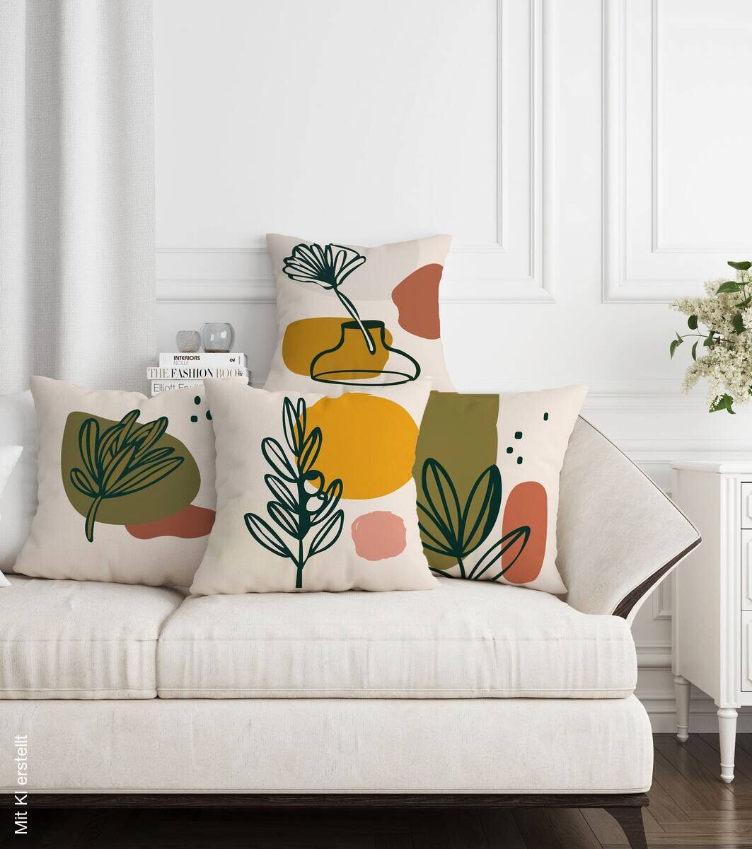 Evila Originals Kissenbezug mehrfarbig 50% Baumwolle, 50% Polyester B/L: ca. 43x43 cm