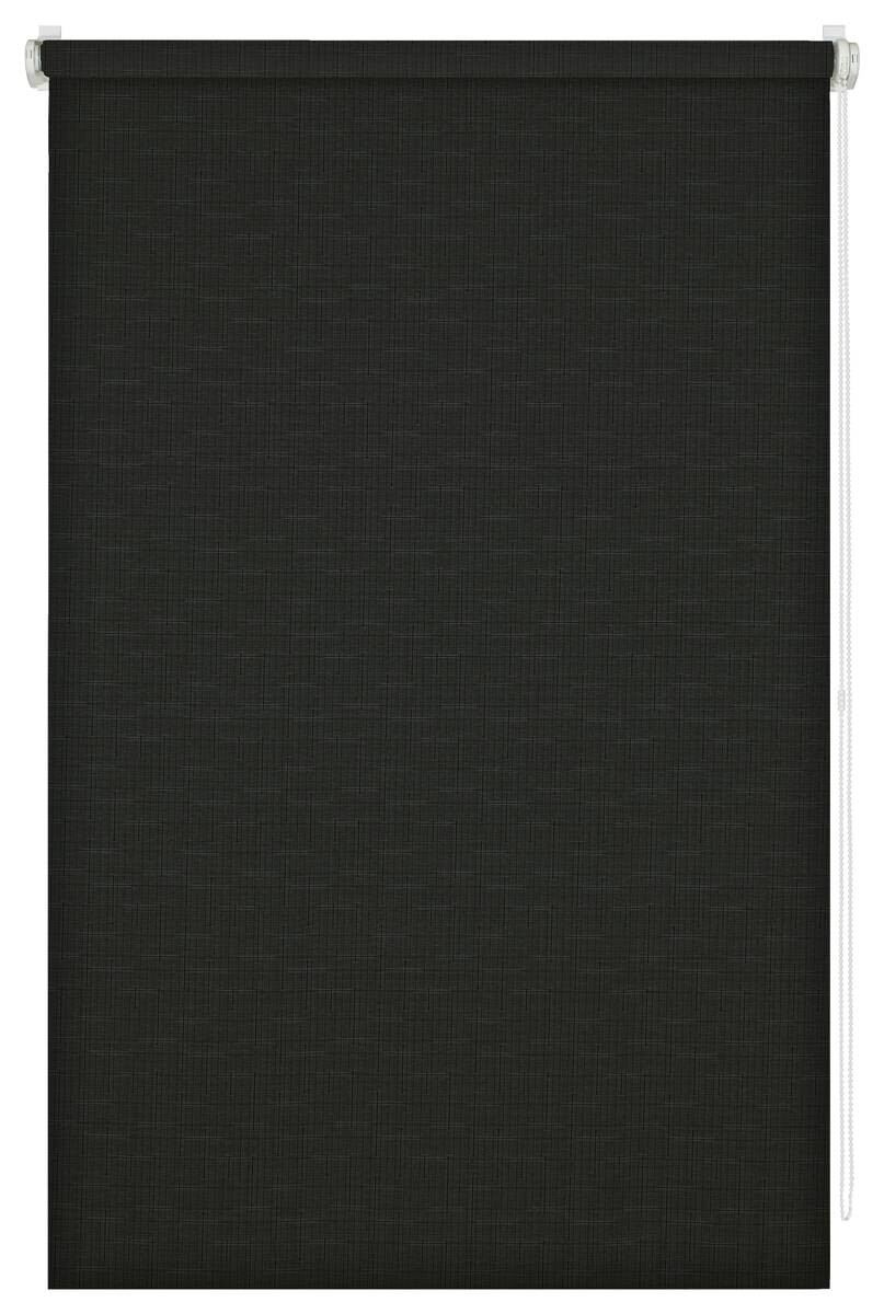 Boviva Rollo Struktur schwarz 100% Polyester B/L: ca. 45x150 cm