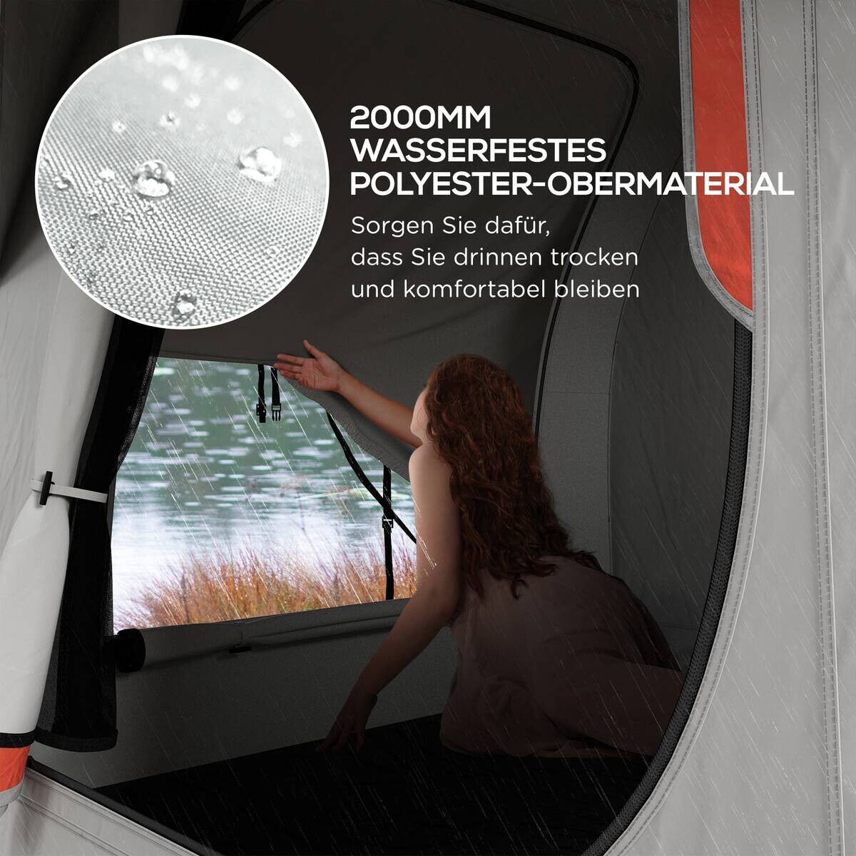 Outsunny Heckzelt B/H/L: ca. 210x210x239 cm