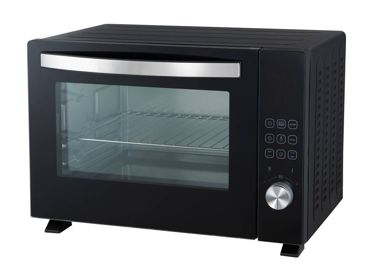 POCOline Mini-Backofen schwarz Glas B/H/L: ca. 38,4x37,2x53,6 cm ca. 36 l