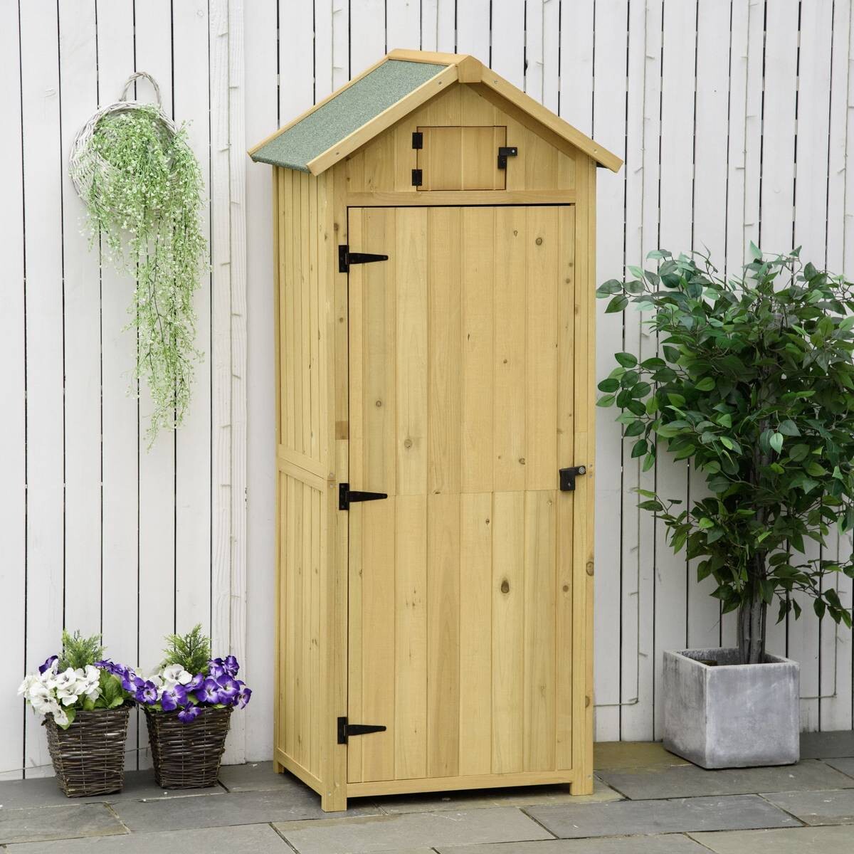 Outsunny Gartenhaus natur B/H/L: ca. 542x179x77 cm