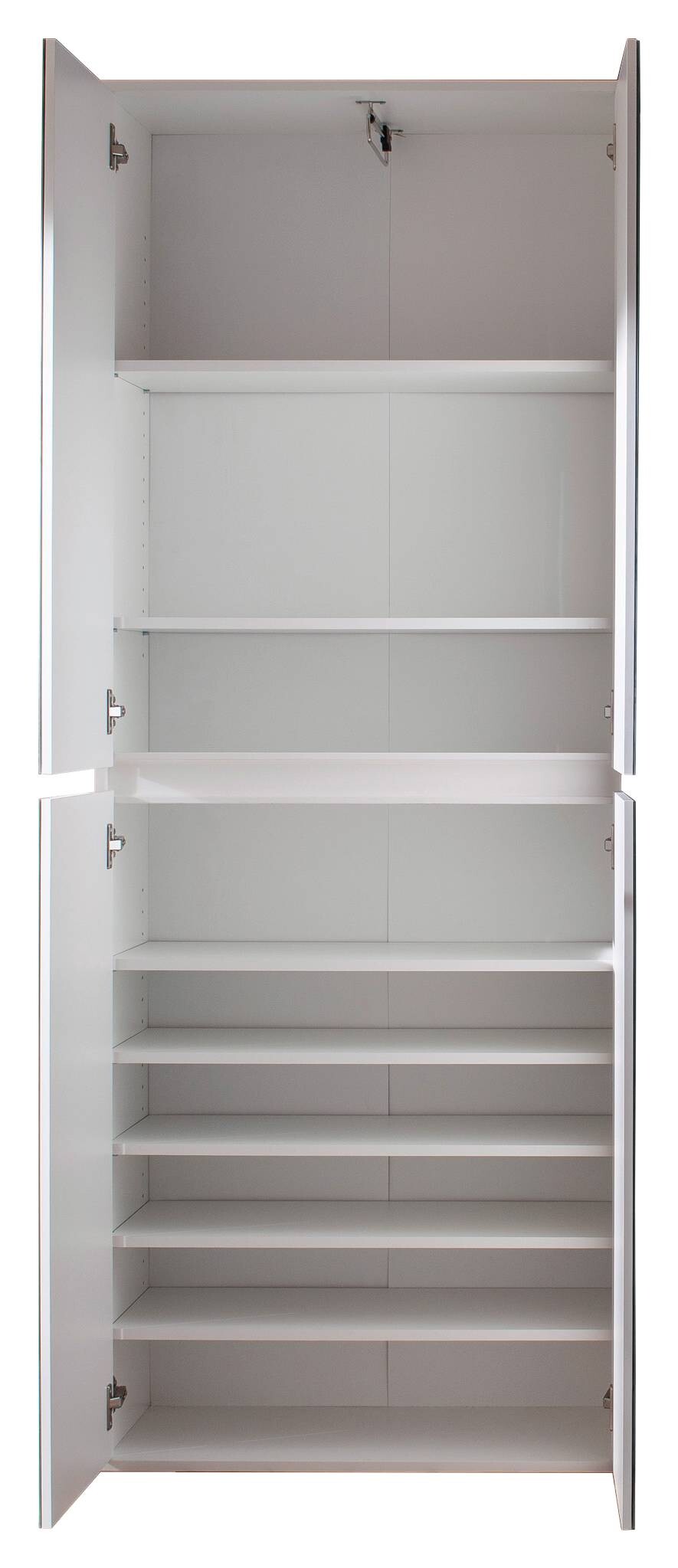 Garderobenschrank Mirror weiß B/H/T: ca. 74x191x34 cm